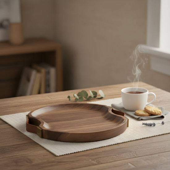 Wooden Tray Set 2 Pcs